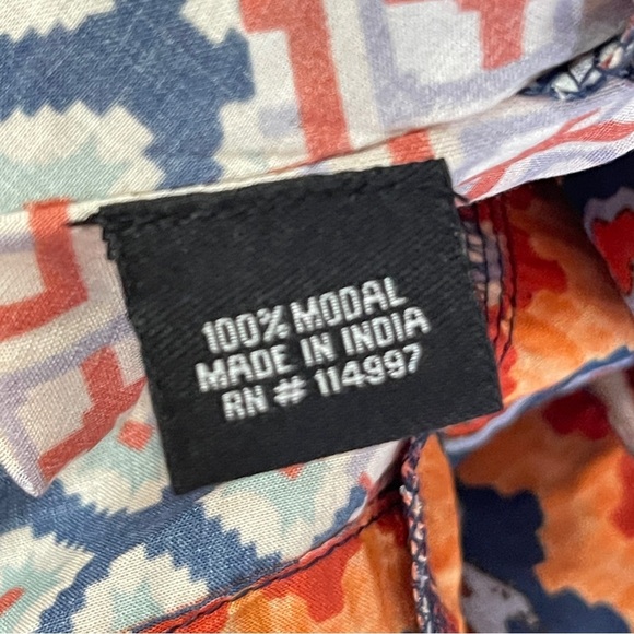 TOLANI Embroidered Modal Patchwork Print Kimono, One Size - Picture 9 of 11